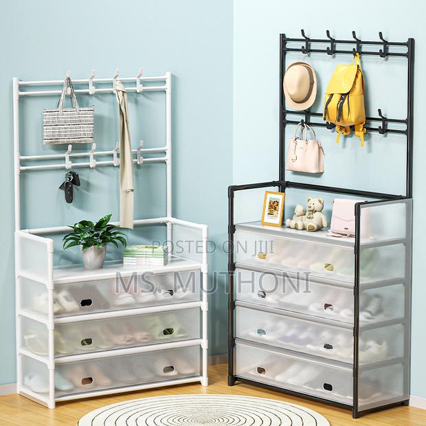 Tier 8 Hook Clear Covers Dust Proof Hanger/ Rack - thumbnail 4