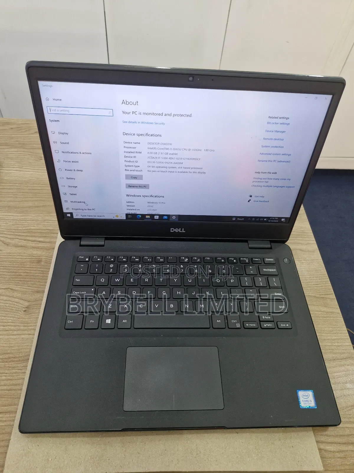 Laptop Dell Latitude 3400 8GB Intel Core I5 SSD 256GB