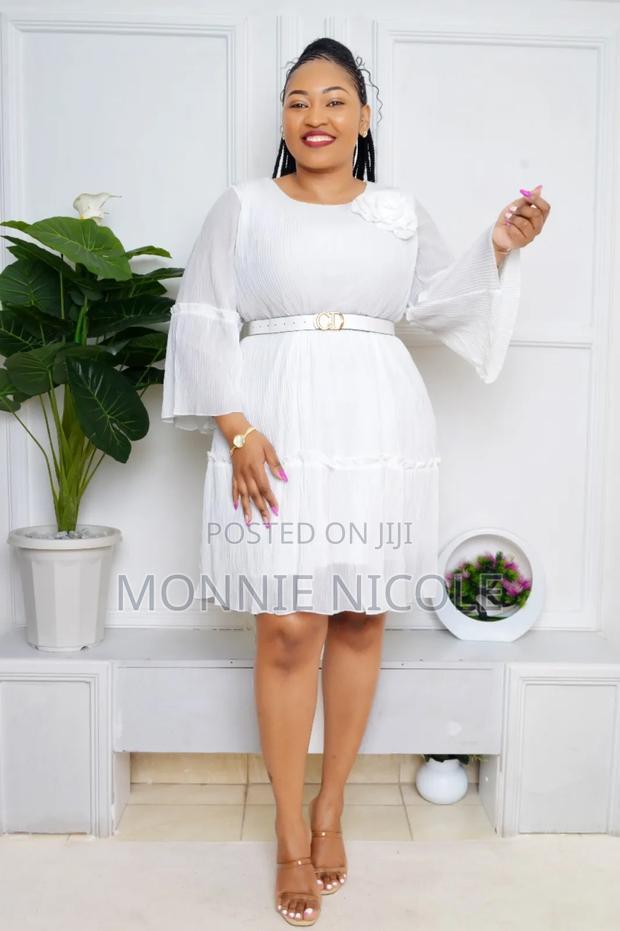 White Skater Dress - main view