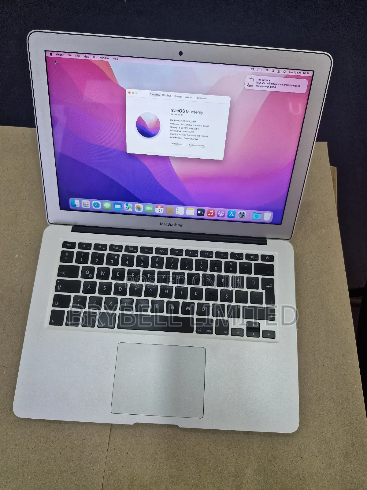 Laptop Apple MacBook Air 2017 8GB Intel Core I5 SSD 128GB