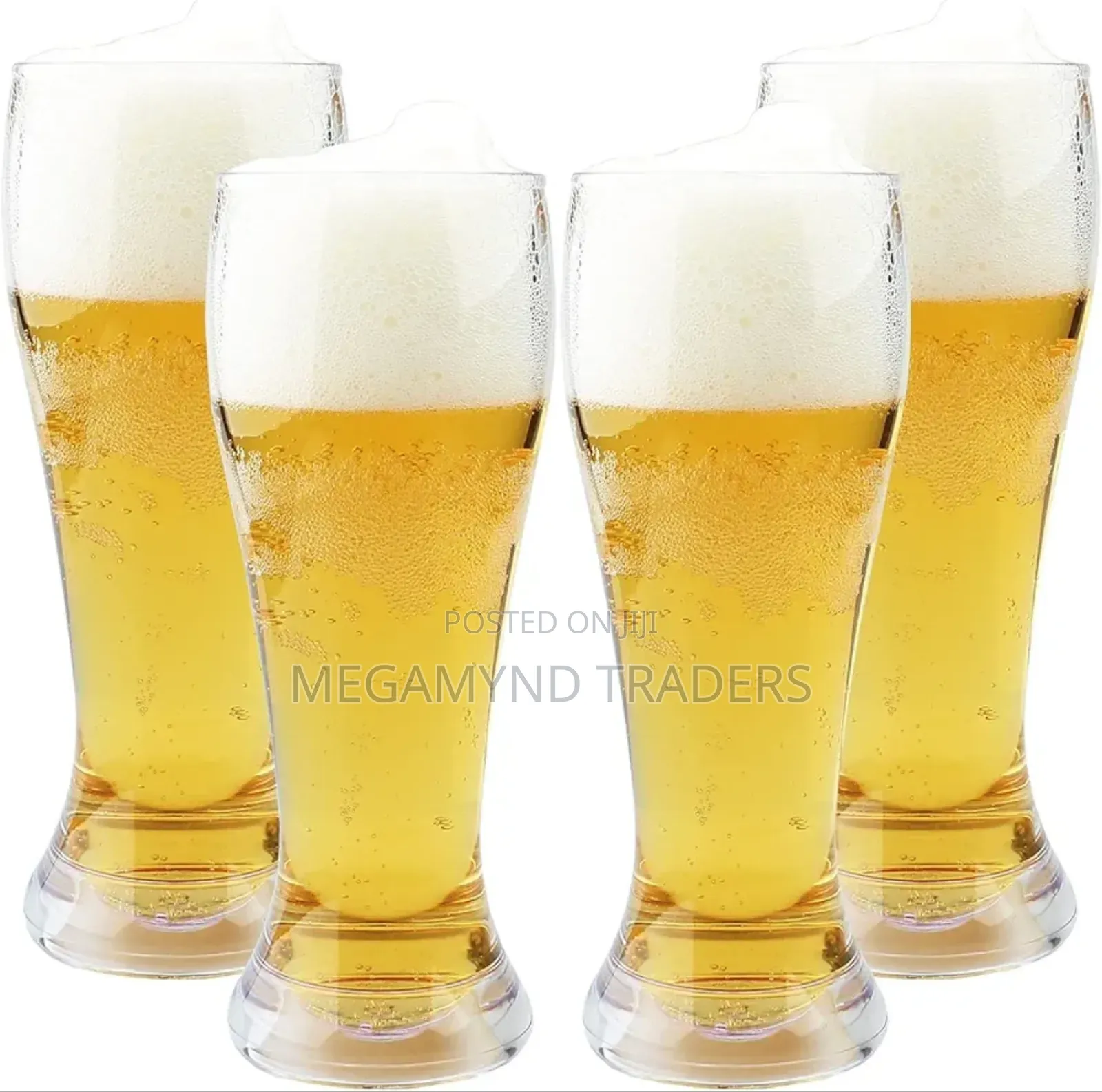 4pc Beer Glass 600ml/Bar Glasses