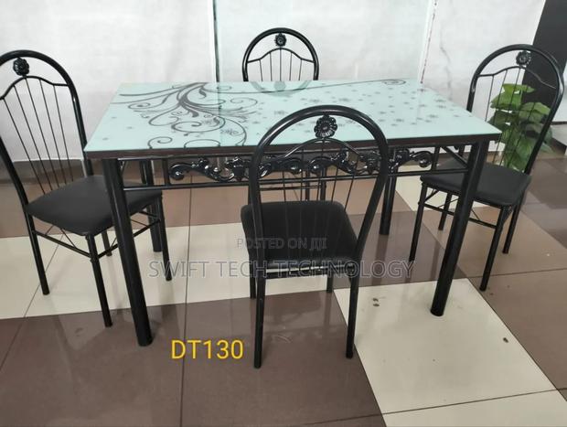 Executive White 4 Sitter Dinning Table