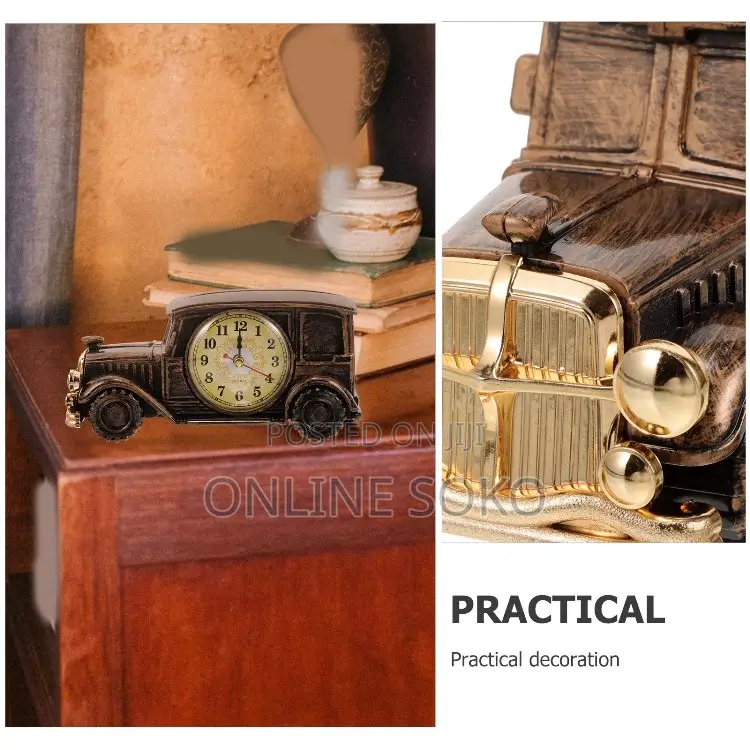 Retro Vintage Antique Decor Car Design Alarm Clock