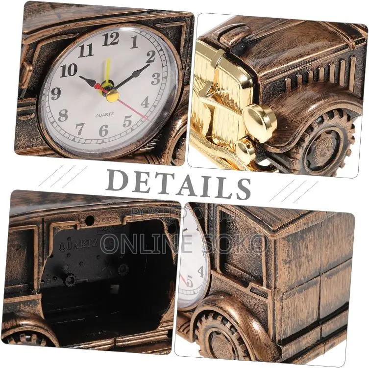 Retro Vintage Antique Decor Car Design Alarm Clock
