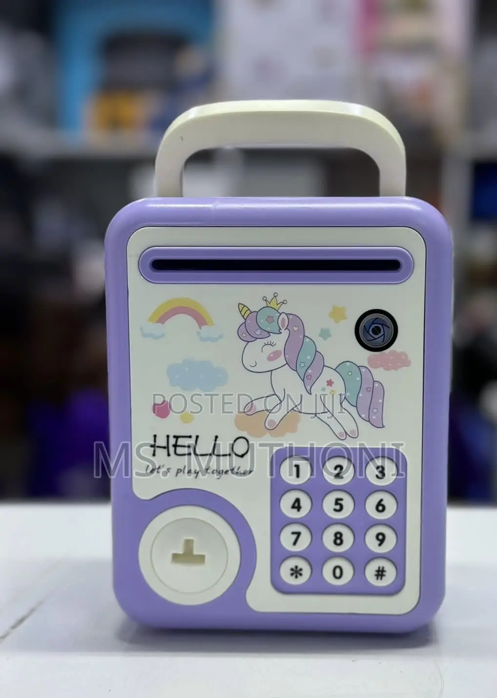Battery Powered Piggy Bank*