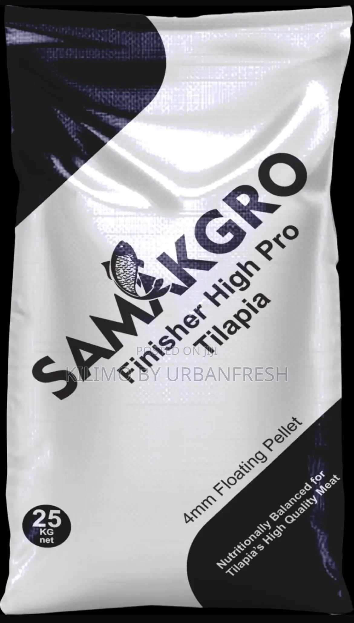Samkgro Brand Tilapia Pellet Finisher 4mm.30%. 25kgs