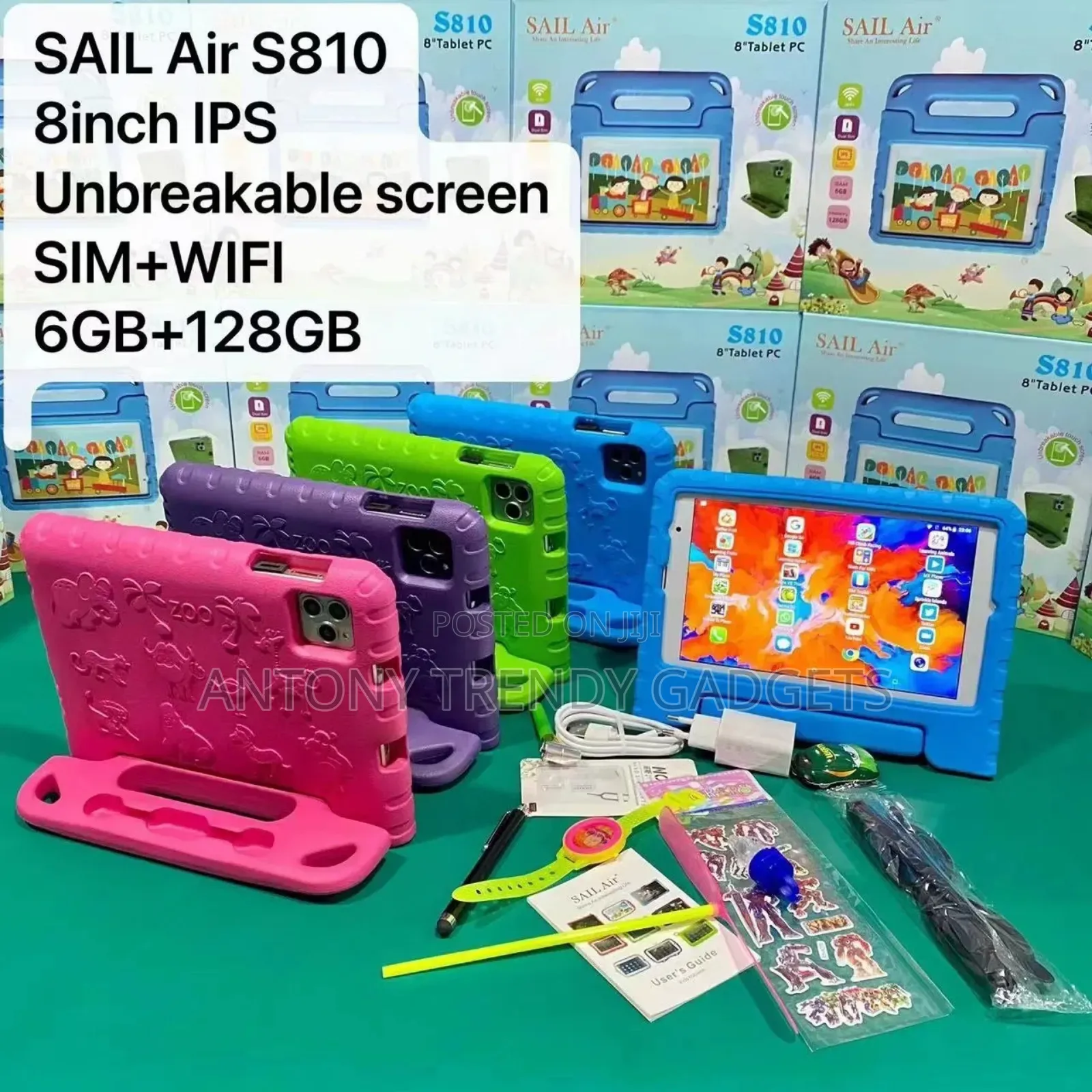 Sail Air Kid's Tablet With Wifi And Simcard 6gb/128gb