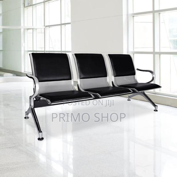 3-Seat Waiting Room Chair - Airport Reception Bench
