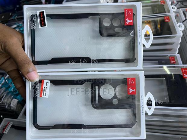 Back Case for Oppo F25 Pro 5G (Black, Transparent, Shock Pr - thumbnail 3