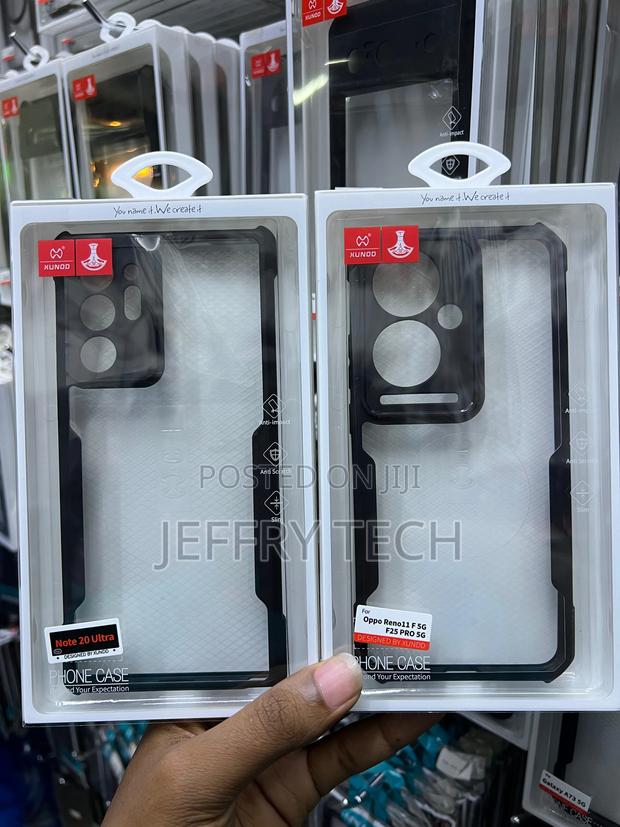 Back Case for Oppo F25 Pro 5G (Black, Transparent, Shock Pr - main view