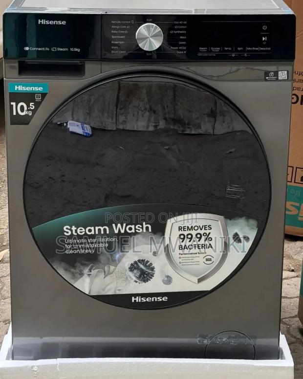 Hisense 10.5kg Automatic Washing Machine Front Load New 2024 - main view