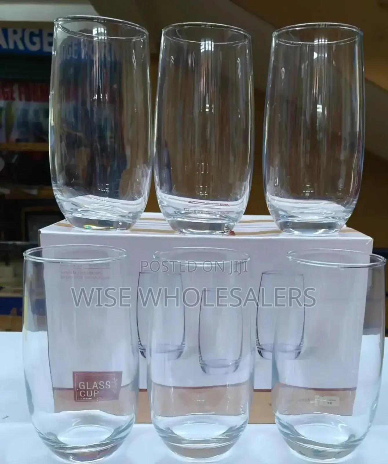 Set of 6 Pieces Long Glasses.• ° 