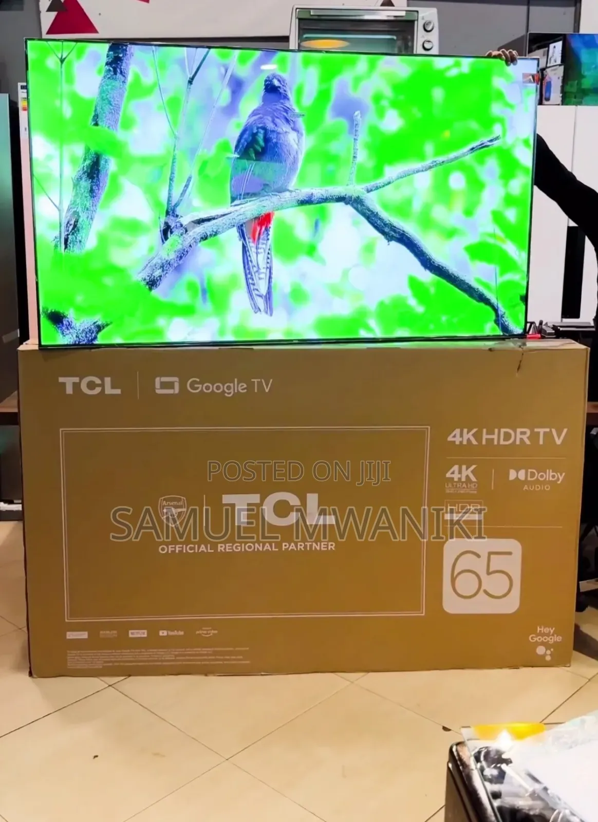 TCL 65′′ Google Smart Tv Uhd Hdr+ With Voice Command