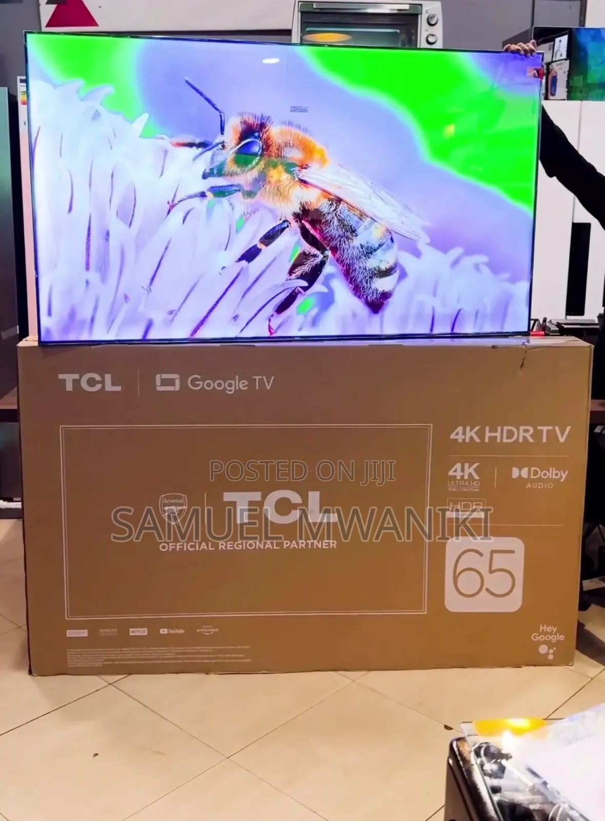 TCL 65′′ Google Smart Tv Uhd Hdr+ With Voice Command