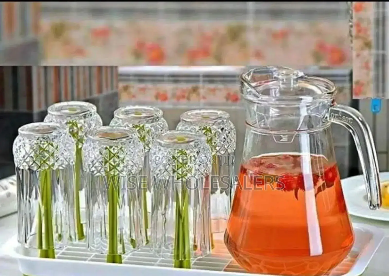° Set Of 6 Glasses Plus 1 Jug