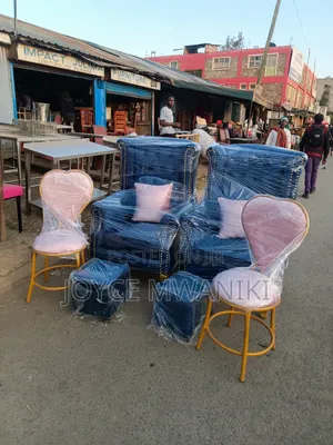 Pedicure Seats 2 Pieces, 2 Stools and 2 Manicure Love Seats.