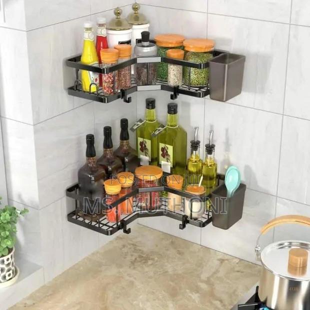 2 PCS Bathroom Shower Caddy With Toothbrush Holder - thumbnail 3