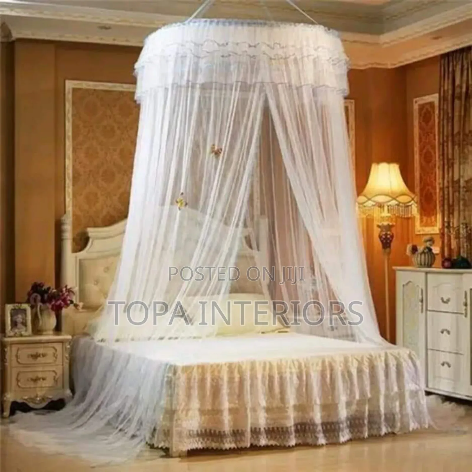 Canopy Top White Mosquito Mesh Round Nets Bed Nets