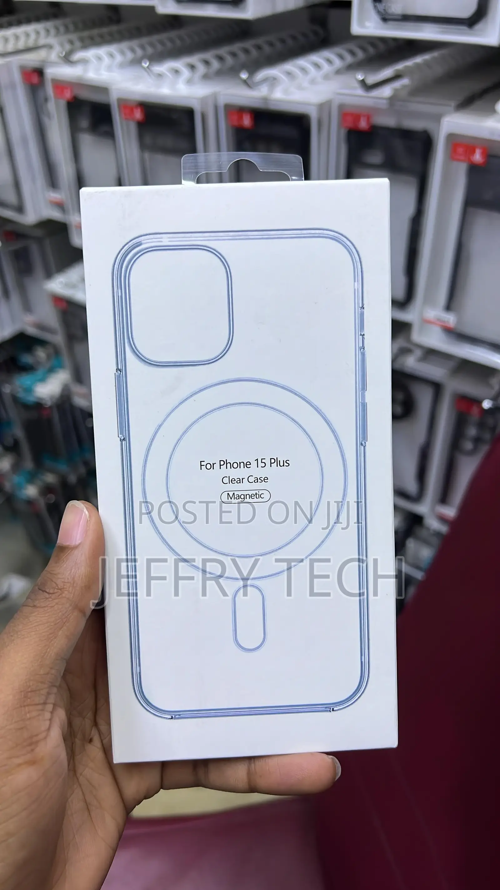 Shockproof Translucent Back Case for iPhone 15 Plus