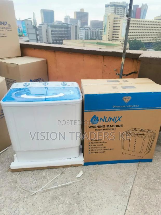 Nunix 7.5kg Twin Tub Washing Machine Top Load