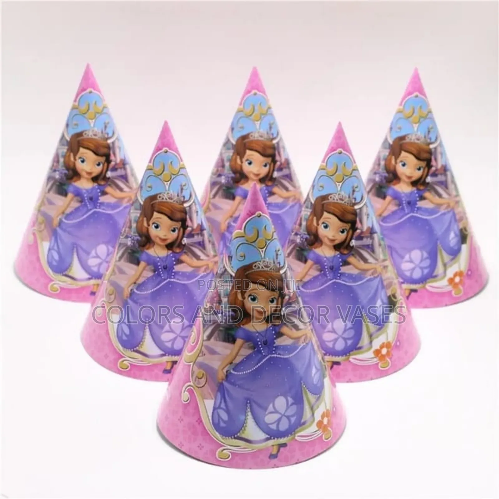 Sofia Birthday Paper Hats