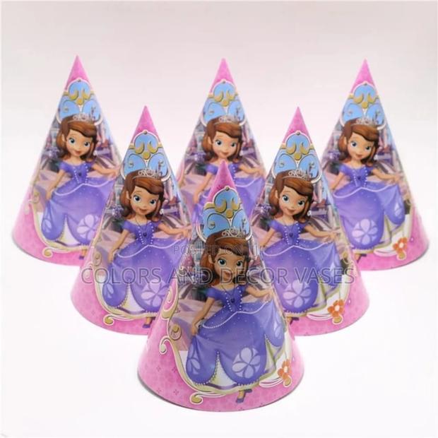 Sofia Birthday Paper Hats - main view