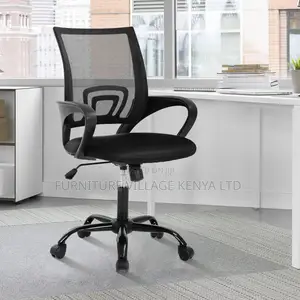 Mesh Back Office Chair Black (Home Office Desk Seat)