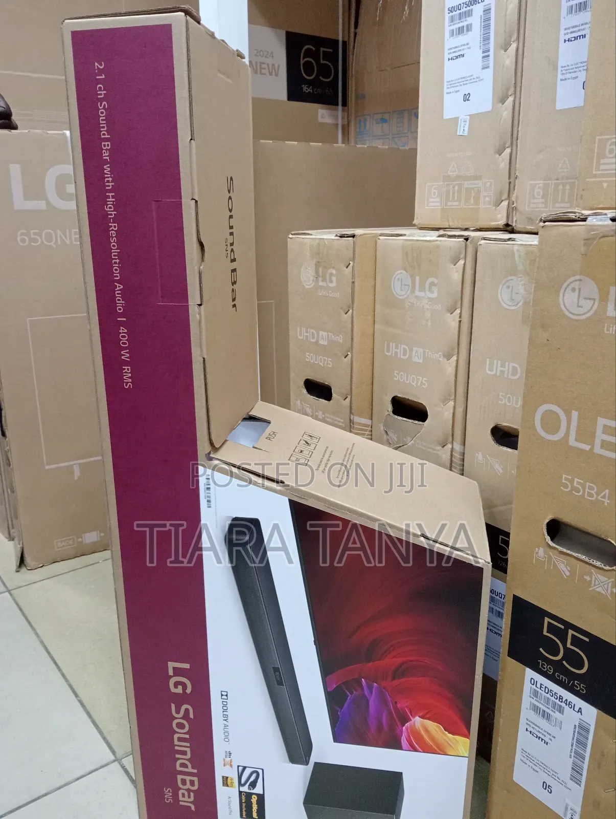 LG SN5 400W 2.1 CH Wireless Sound Bar With DTS Virtual:X