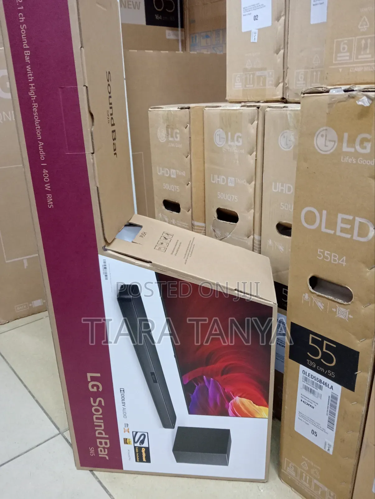 LG SN5 400W 2.1 CH Wireless Sound Bar With DTS Virtual:X