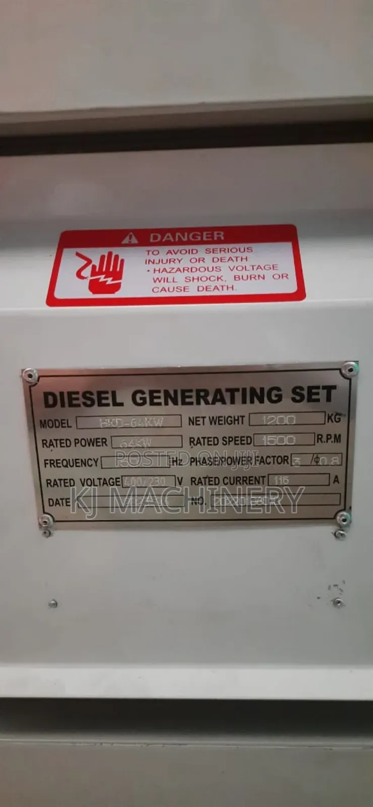 Hisaki Japan 80kva Diesel Silent Generator With Inbuilt ATS.
