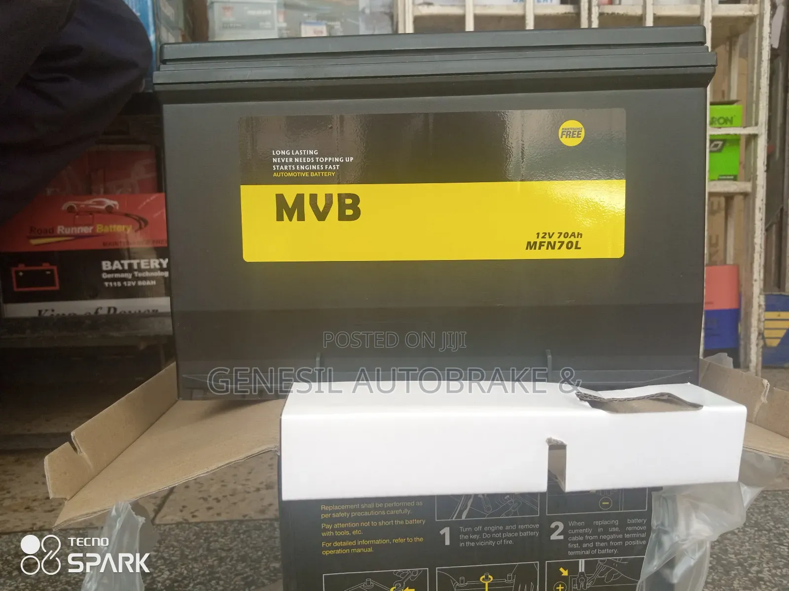 MVB N70L 12v70ah