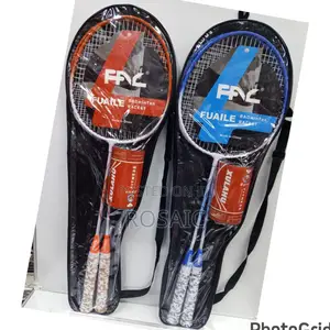 Double Badminton Racket Set