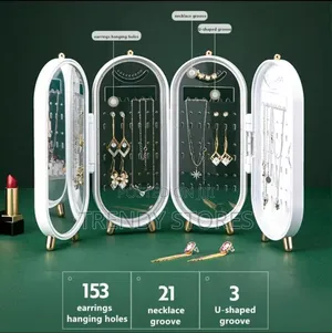 White Vintage Retro Jewelry Rack