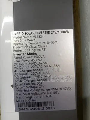 Hybrid Solar Inverter 1.5KVA