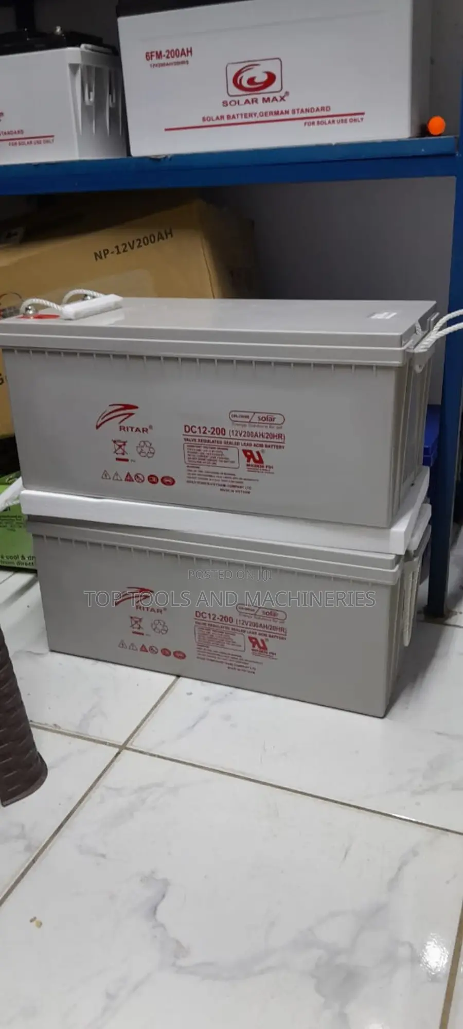 Original Ritar 12v200ah Mf Solar Backup Battery