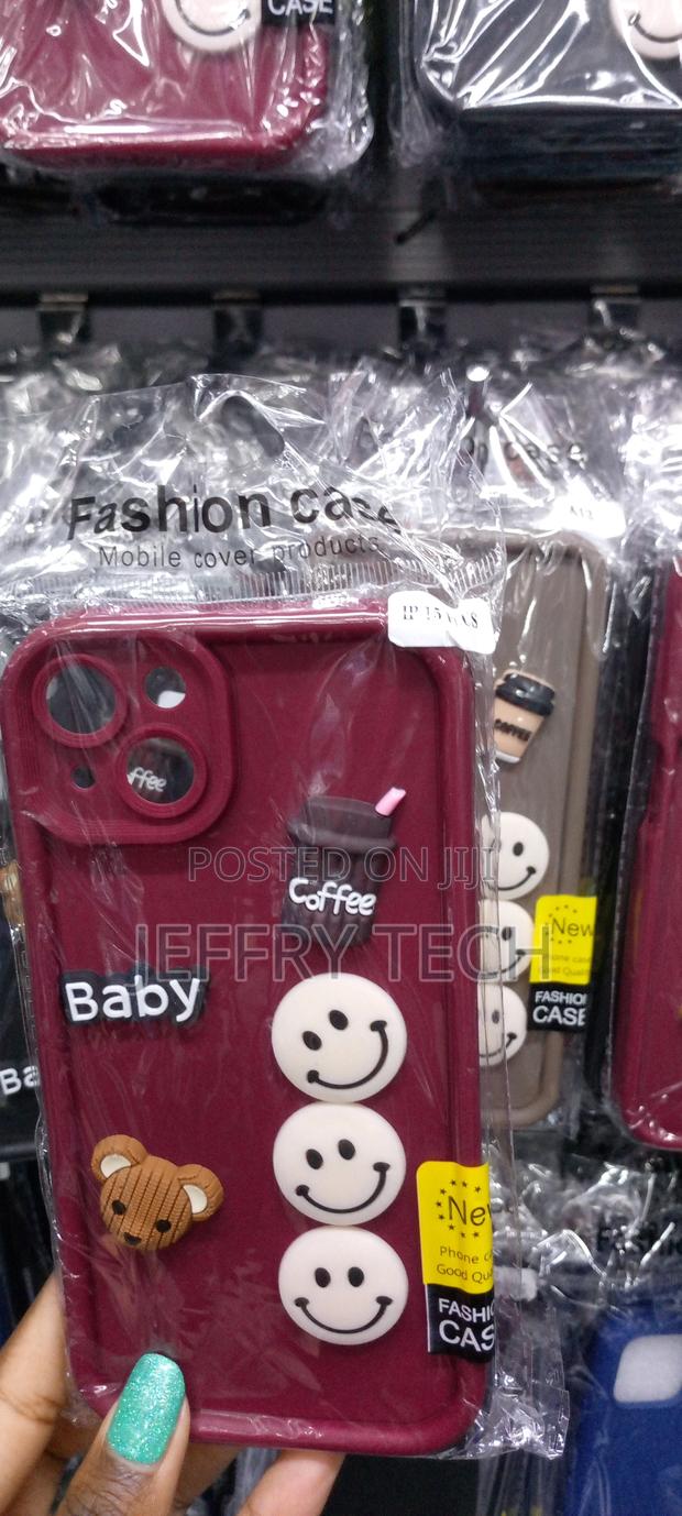 Redcute 3D Bear Coffee Candy Phone Case for iPhone15plus