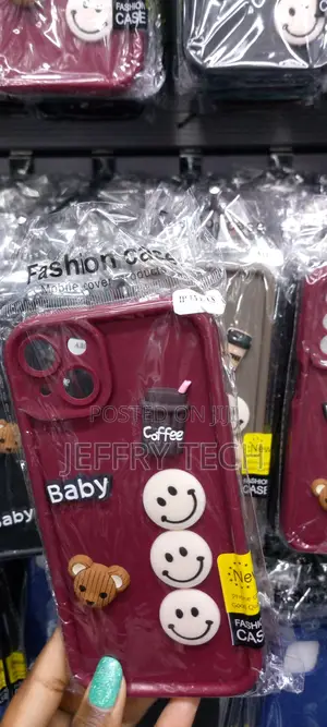Redcute 3D Bear Coffee Candy Phone Case for iPhone15plus