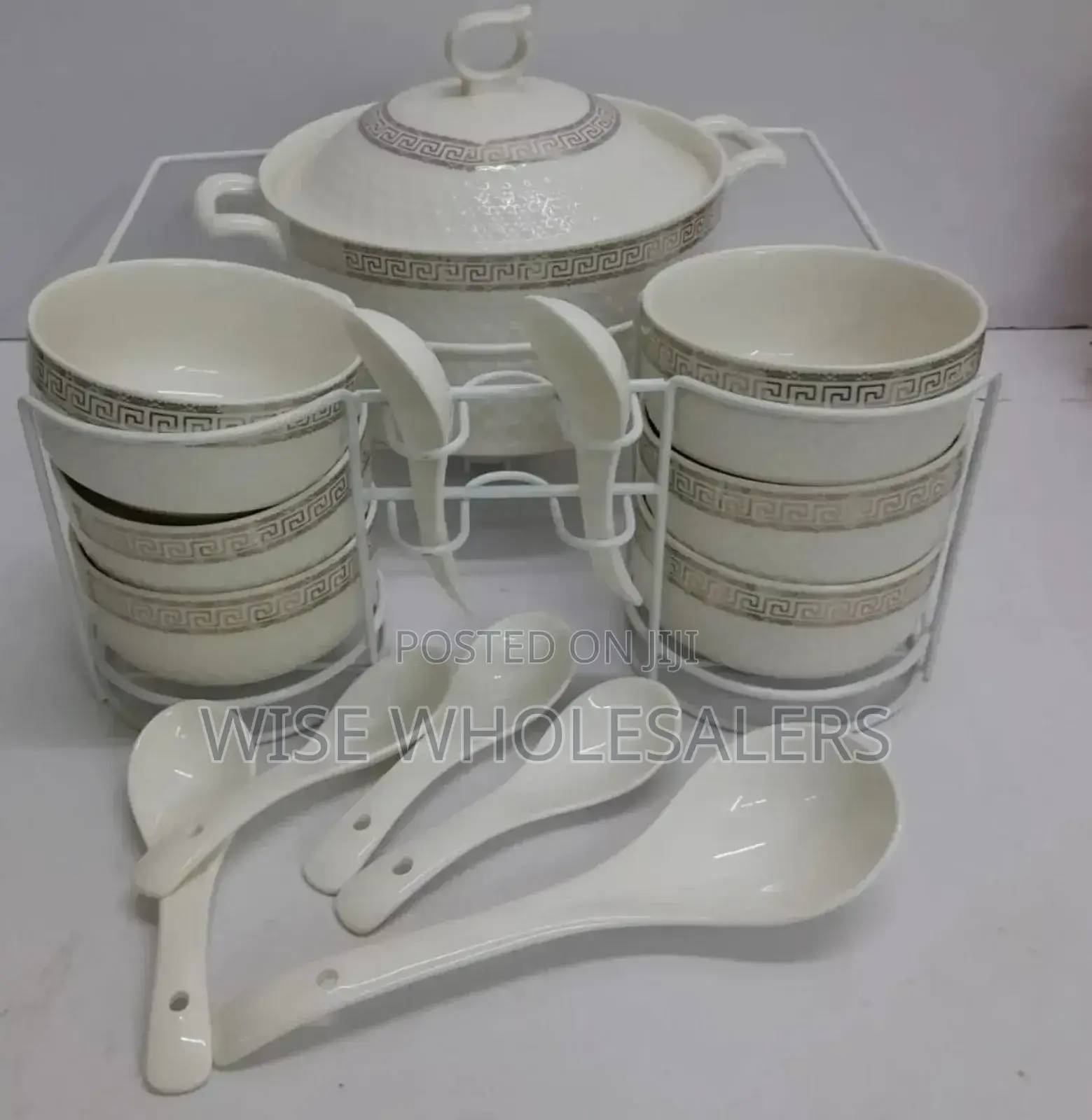 15pcs Soup Ceremic Set White ° 