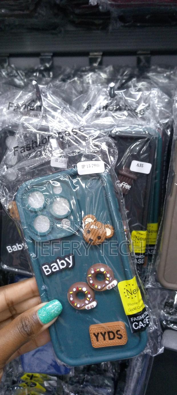 Cute 3D Bear Coffeecandy Phone Case for iPhone 15 Pro - thumbnail 3