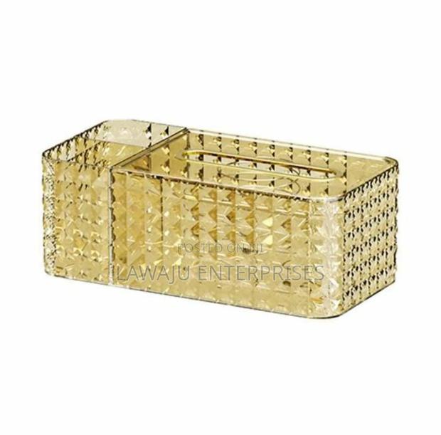Golden Acrylic Serviette Holder