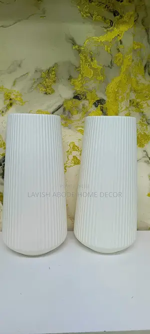 Long Plastic Vase for Live and Artificial Flowers