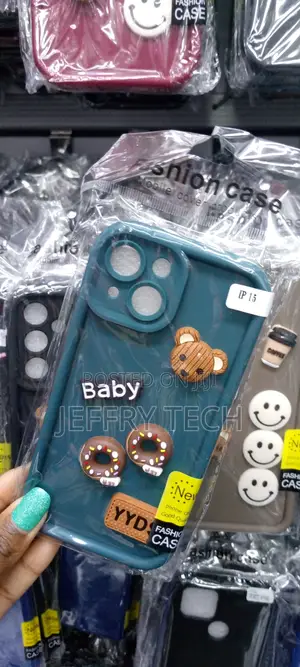 Bluecute 3D Doll Coffee Little Bear Cartoon- iPhone 15