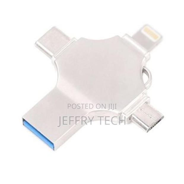 4 In 1 OTG USB Flash Drive For iPhone /Type C Device Micro Usb Stick - thumbnail 2