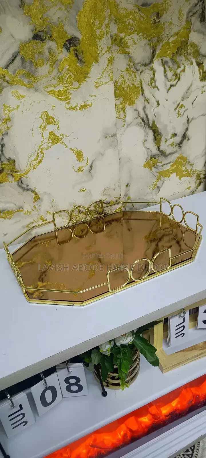 Vanity Mirror Decorative Tray