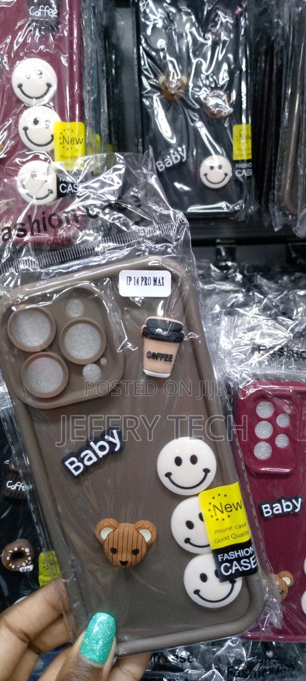 3D Cute Cartoon Doll Case Compatible for iPhone14 Pro Max - thumbnail 3