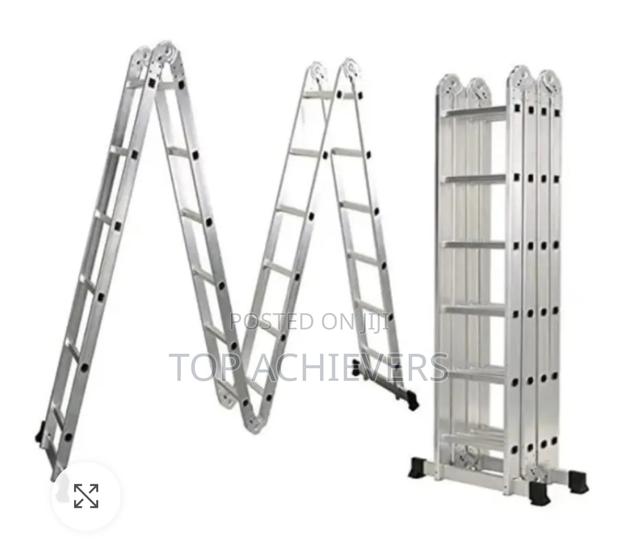 4.7m Foldable Aluminum Ladder - thumbnail 2
