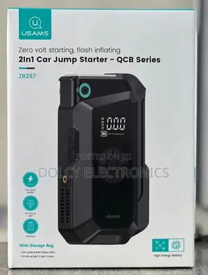 Usams 2-in-1 Jump Starter+Power Bank 8000amah