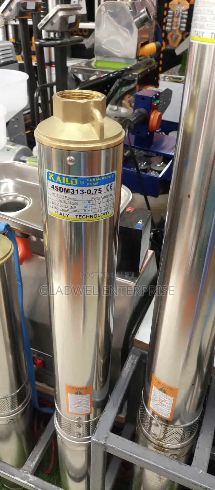 Kailo Submersible Pump 1hp Deep Well  81m