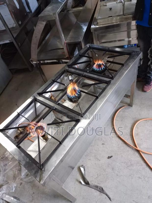 Stainless Steel Three Burner Gas Cooker