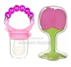 Silicone Teether With Baby Fruit Nibbler Pacifier - thumbnail 2
